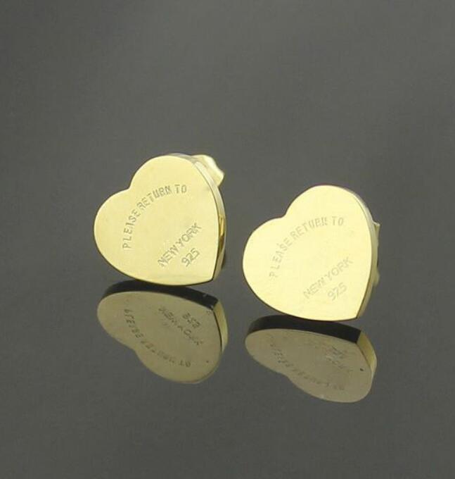 

Big Famous 316L Titanium steel stud Earring Luxury Heart Shape Brand Women Charm love Earrings Fashion Jewelry wjl2951