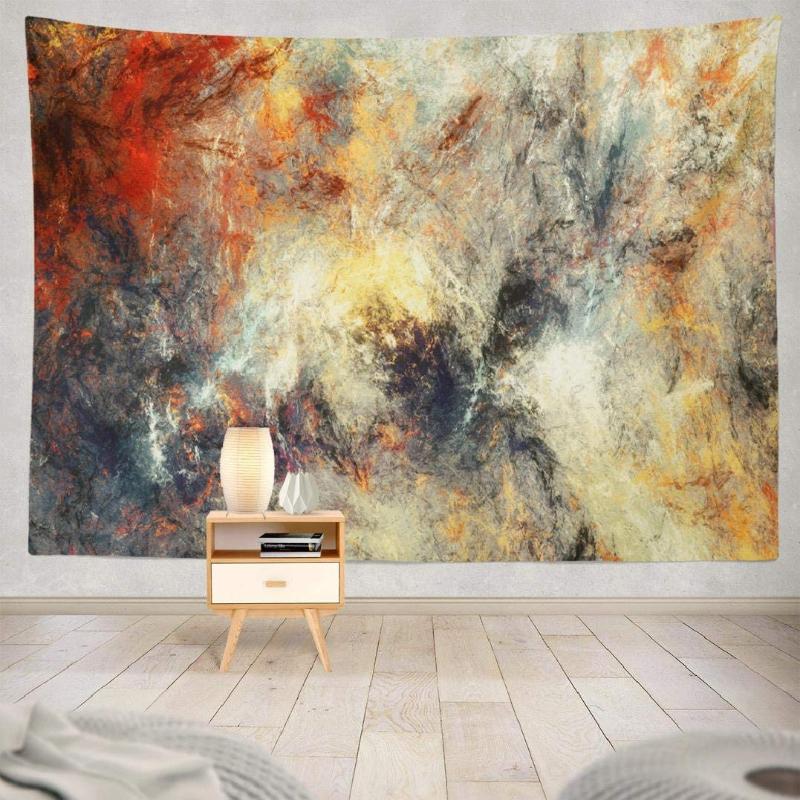 

Tapestries Abstract Beautiful Blue And Red Bright Color Wall Hanging Tapestry