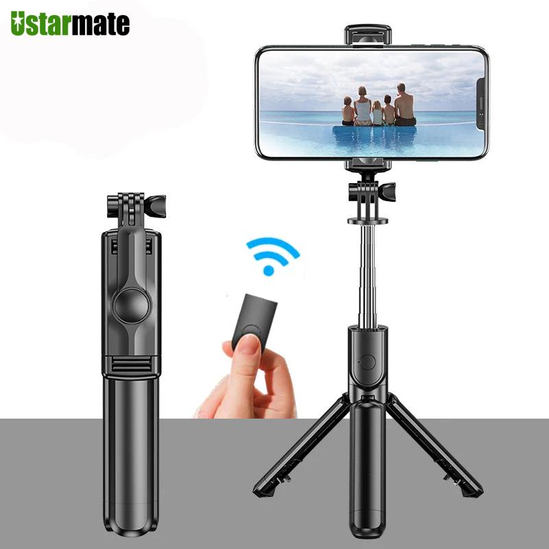 

Selfie Monopods Portable Tripod Stick For Samsung Po Taking Live Broadcast Chargable Bluetooth Remote Control Stand Pole