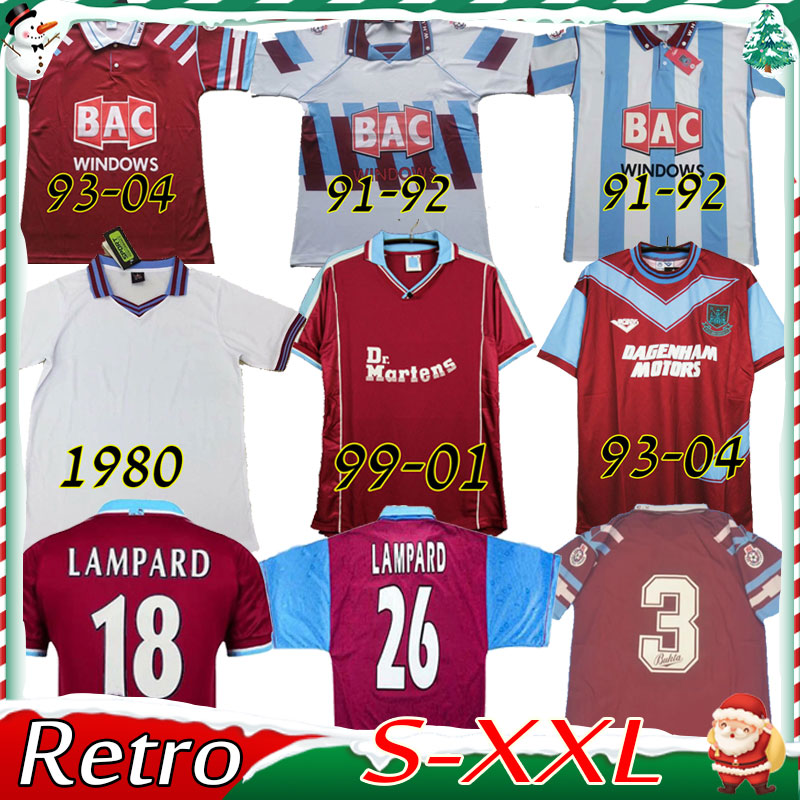 

Retro soccer jersey 91 92 95 97 Centenary years Cole DI CANIO Lampard Dicks 1999 00 soccer jerseys camiseta 100 th 99 2000 Home Ham 1980 uniform classic westes