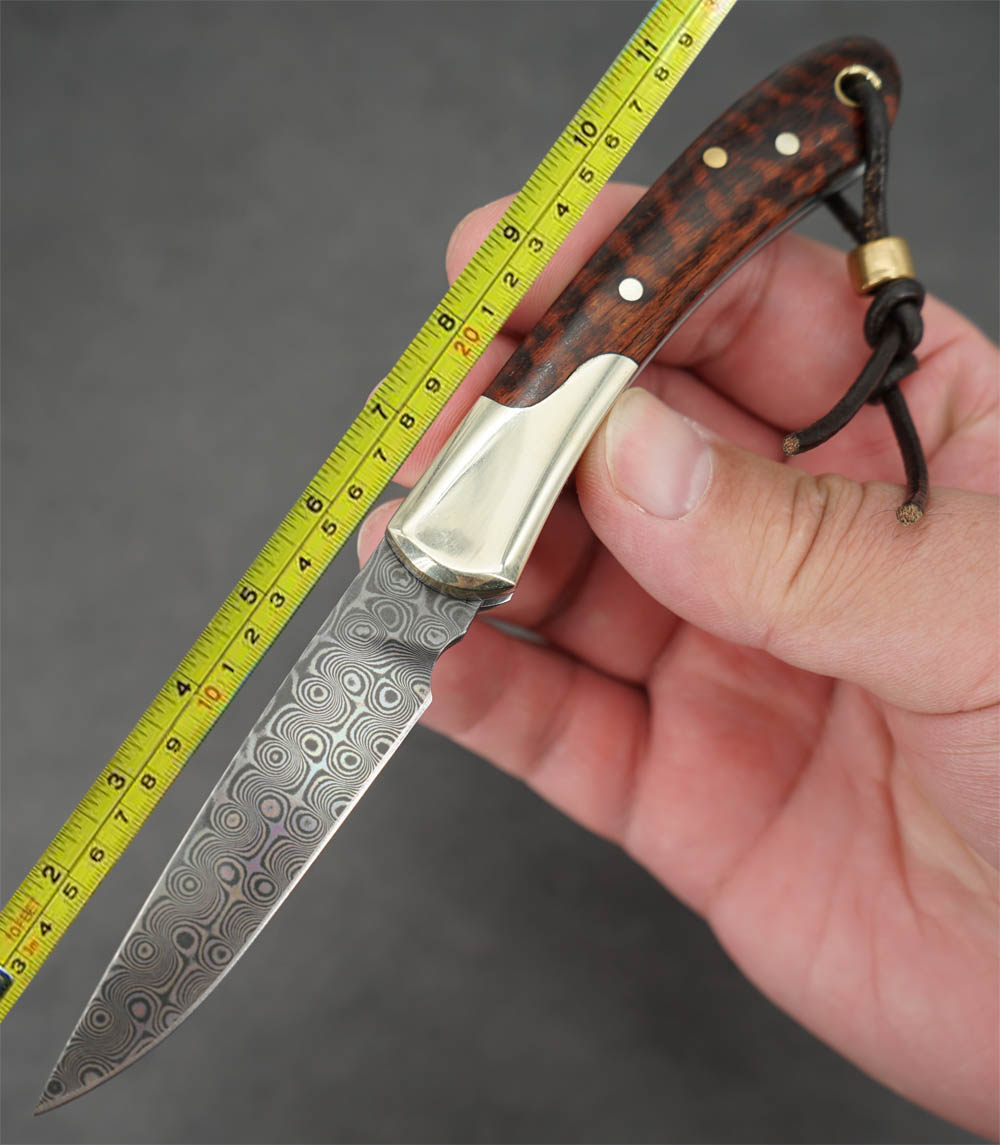 

Twosun Knives SLIP JOINT Damascus Snakewood Pocket Folding Knife TS252-Damascus