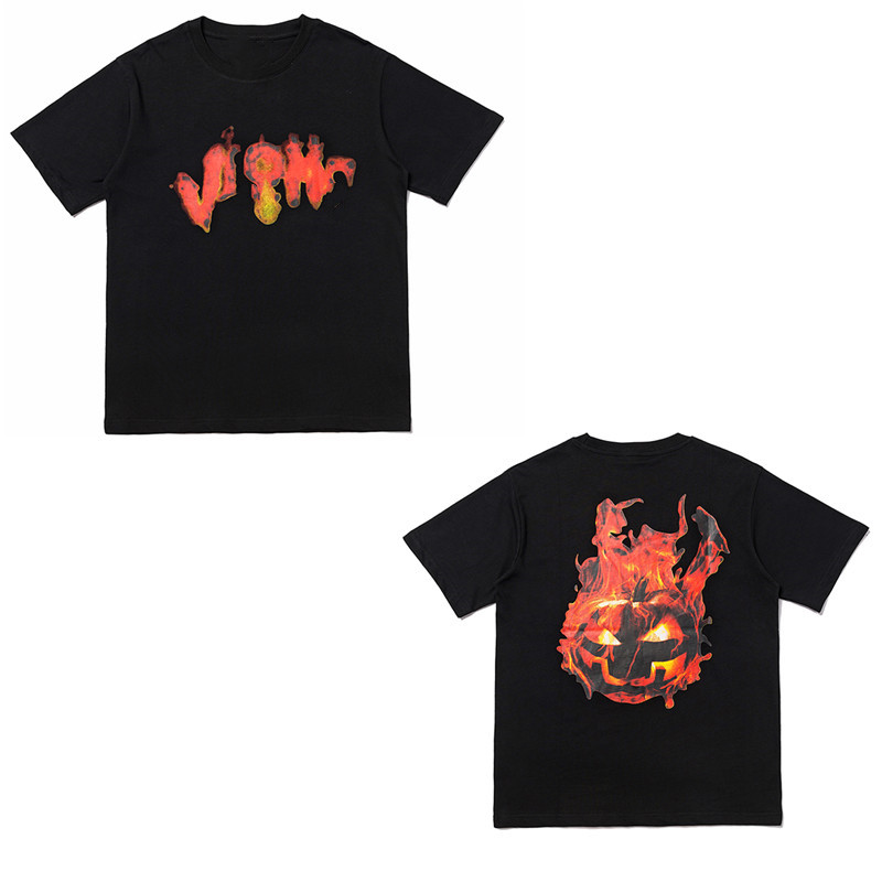 

2021 Men T shirt Short sleeve women top European American popular printing T-shirt couples high quality Clothes With Tag Box, White;black