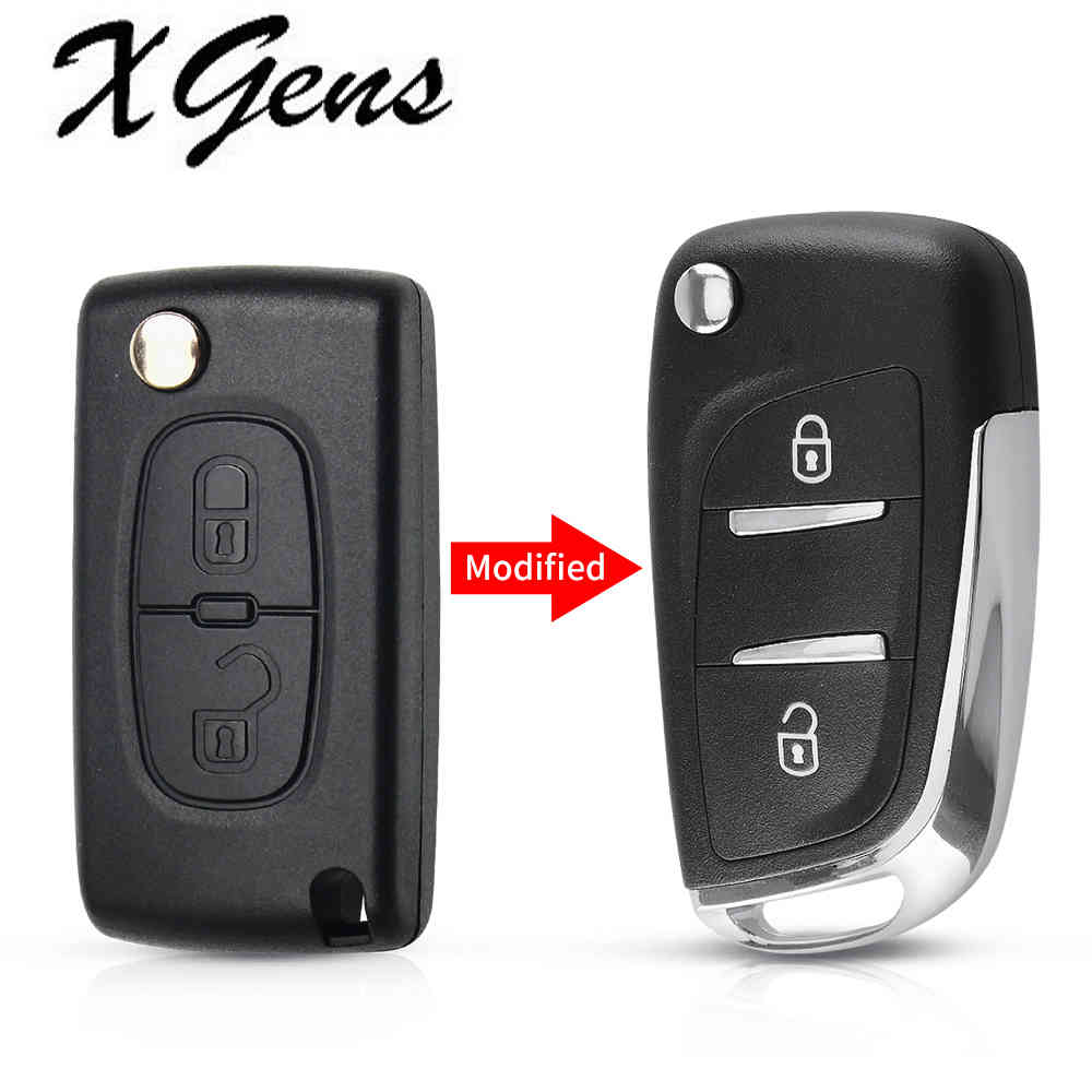 

New Modified Remote Flip Folding Car Key Shell For Peugeot 107 207 307 307S 306 407 807 Partner VA2/HU83 Blade CE0523, Other