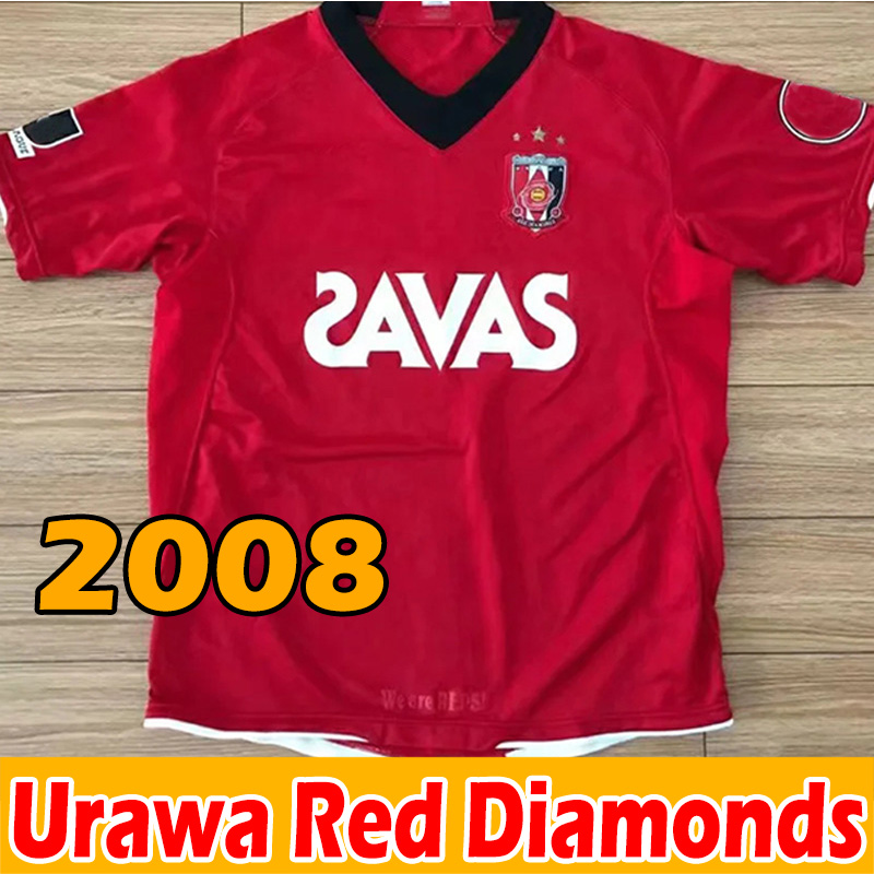 

2008 J1 League Urawa Red Diamonds retro soccer jerseys Vintage Camiseta de Fútbol classic Football Shirts top quality japan Uniform S-2XL Home away third jersey, Black