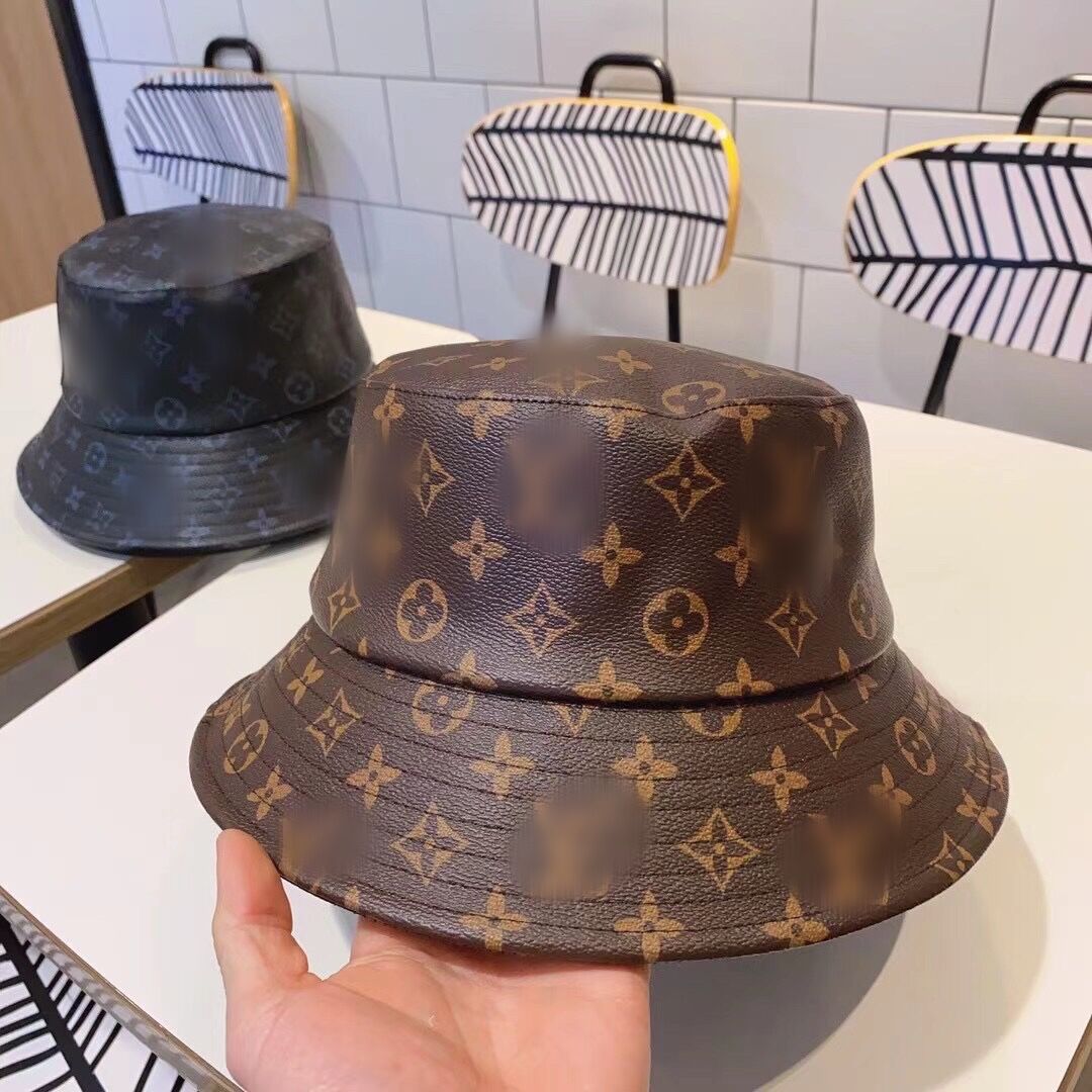 

2021 men designer bucket hat full letter designers hats outdoor high quality luxury hip hop leather women sunhat, Blue;gray