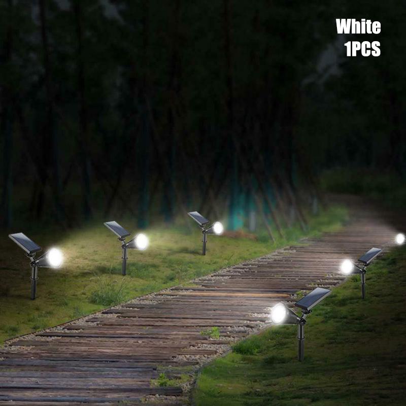 

Home Yard Garden Lawn Lamps Solar Power 7 LED Spotlight Waterproof Lamp Landscape Lighting Lights