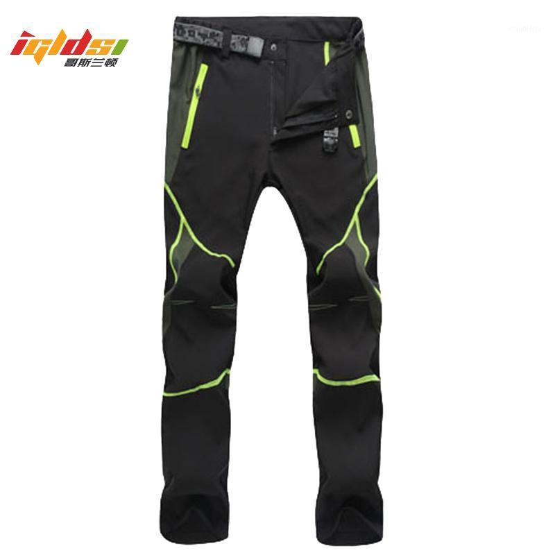 

Men's Pants Summer Lightweight Quick Drying Hike Camp Climb Long Trousers Women's Elastic Waist Straight Casual, Black