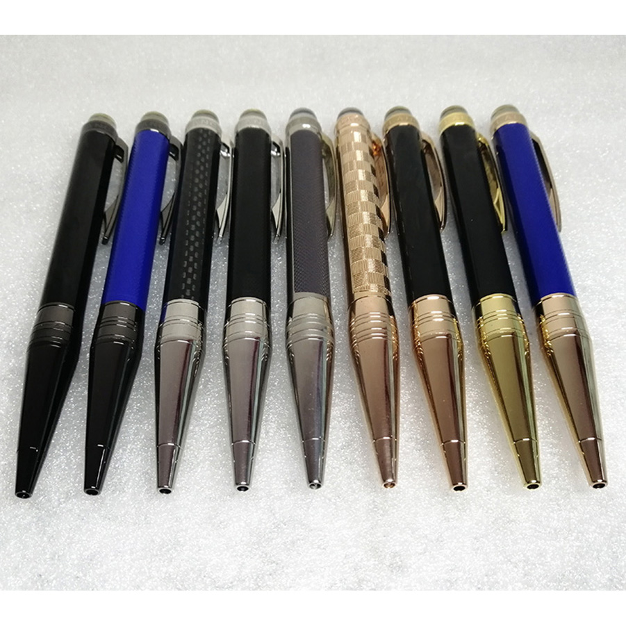 

promotion price StarWlngker metal Ballpoint pen with crystal head luxury office stationery fashion Writing refill pens Gift, As picture show