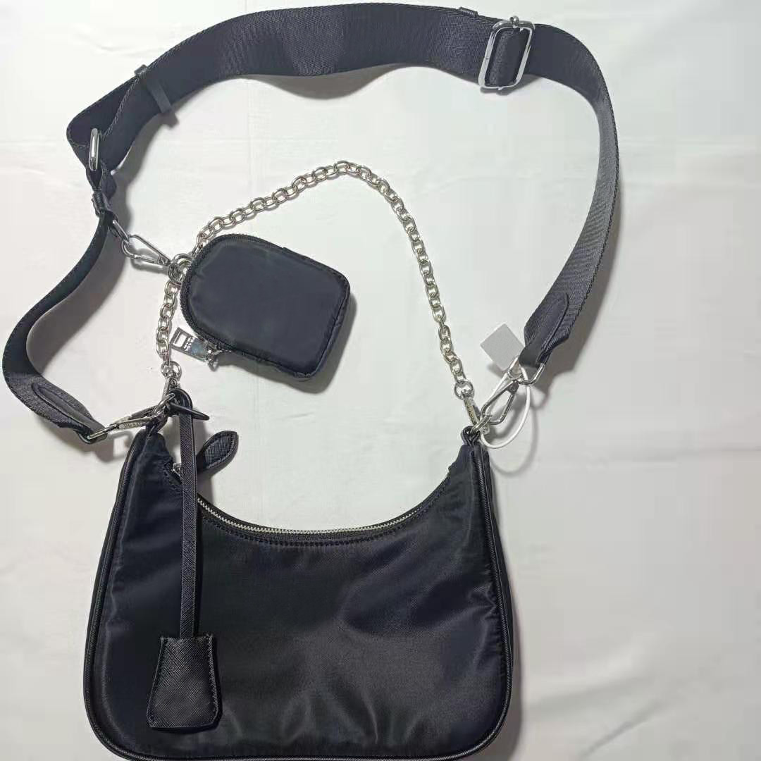 

2021 Shoulder Bag High Quality Nylon Handbag Best-selling Wallet Ladies Crossbody Hobo Two-Piece Set, Make up freight