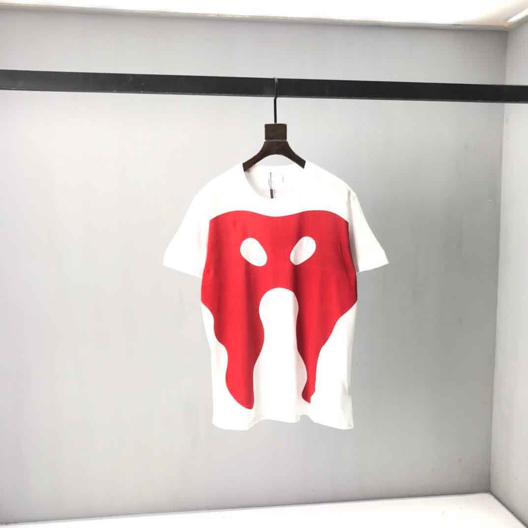

2021ss spring and summer new high grade cotton printing short sleeve round neck panel T-Shirt Size: -l-xl-xxl-xxxl Color: black white 2h677, B1