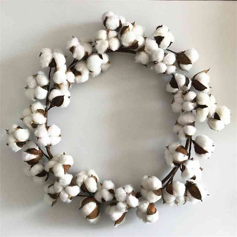

Cotton dry flower wreath Christmas Wreath lintel hanging living room decoration procurement