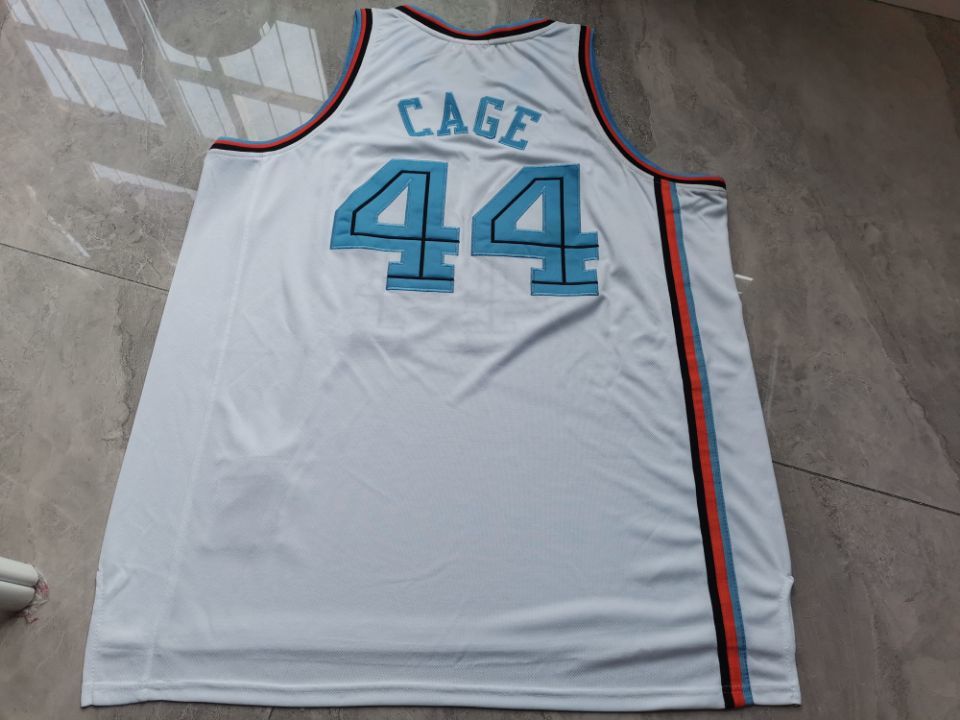 

Custom Men Youth women Rare 1994-96 MICHAEL CAGE College Basketball Jersey Size S-6XL or custom any name or number jersey, White men s-4xl