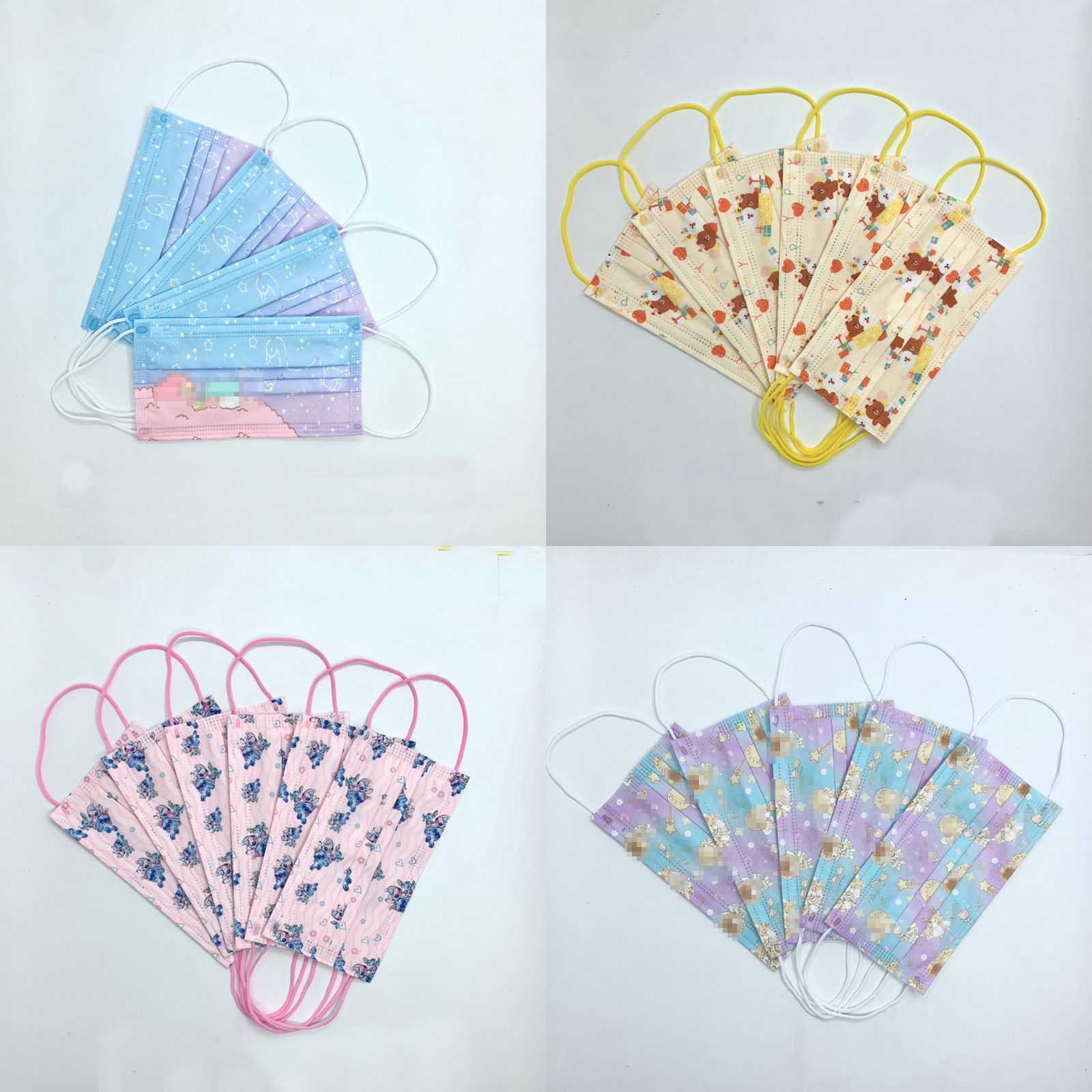 

2021 Multicolor Designer Disposable Face Mask Party Adult Men Women Cat Pattern Dustproof Prevent Prevention of Influenza Breathable Smog Smell