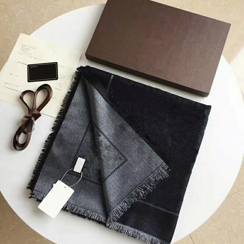 

High quality women autumn and winter wool silk scarves 140*140cm classic design style shawl vintage 9 colors, Blue;gray