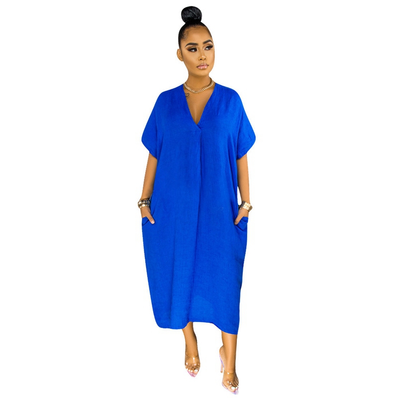 

Loose Long T Shirt Dress Women 2021 Korean Style Short Sleeve Pockets Oversized Summer Shirt Dress Streetwear Casual Party Dress