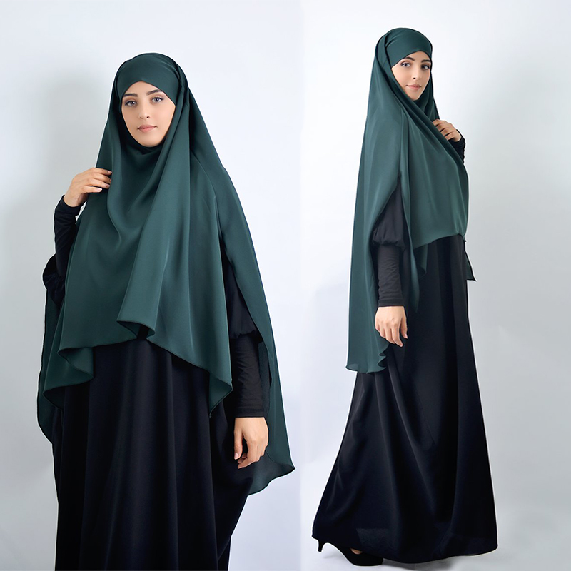 

Eid Muslim Women Hijab Prayer Garment Long Khimar Jilbab Abaya Full Cover Musulman Ramadan Gowns Abayas Islamic Clothes Niqab