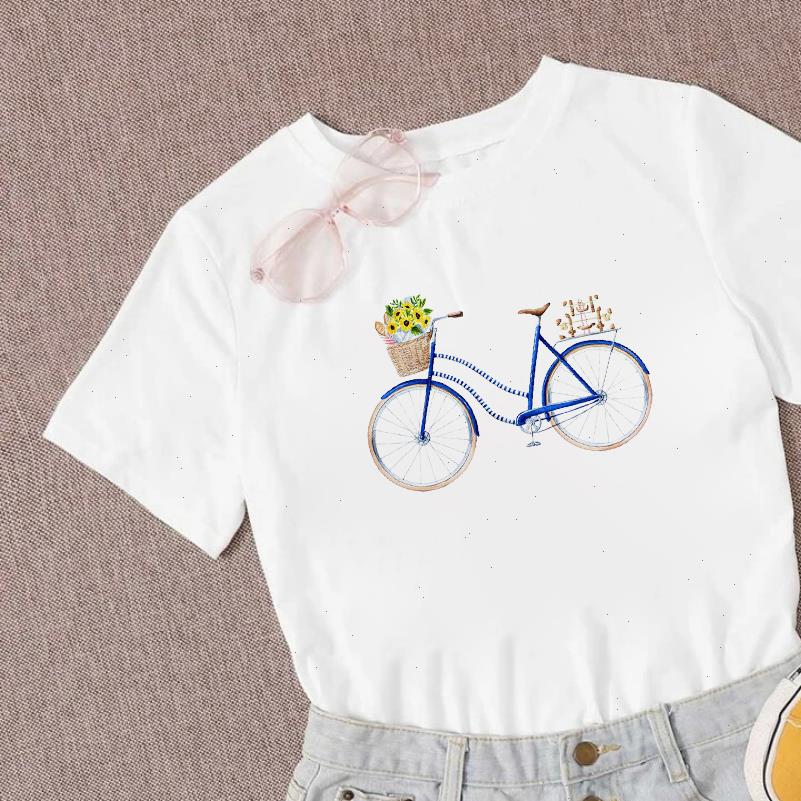 

Women Tops T shirts Vogue Vintage Tshirts O Neck Short Sleeve Floral Lady Girl Funny Hipster Tumblr Dropship, White