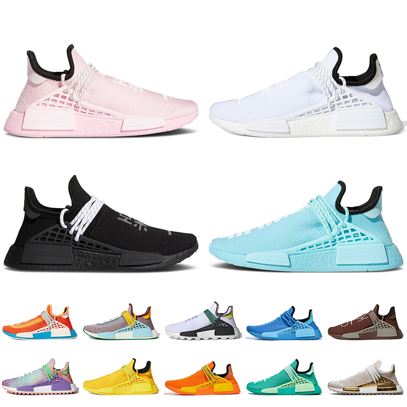 

Top fashion nmd human race women mens running shoes pharrell williams pink white black aqua blue jogging trainer sneakers Nerd Trail Solar Pack, A39 human race 36-47