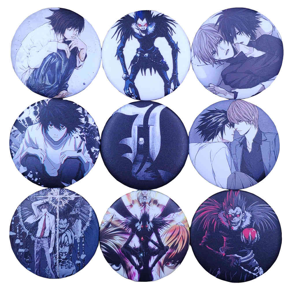 Compra Mochilas Anime Death Note Note Icono Broche Cosplay Badge Llawriet  Killer Yagami Botón De Luz Ropa Pecho Femenino Barato | Entrega Rápida Y  Calidad | Es.Dhgate