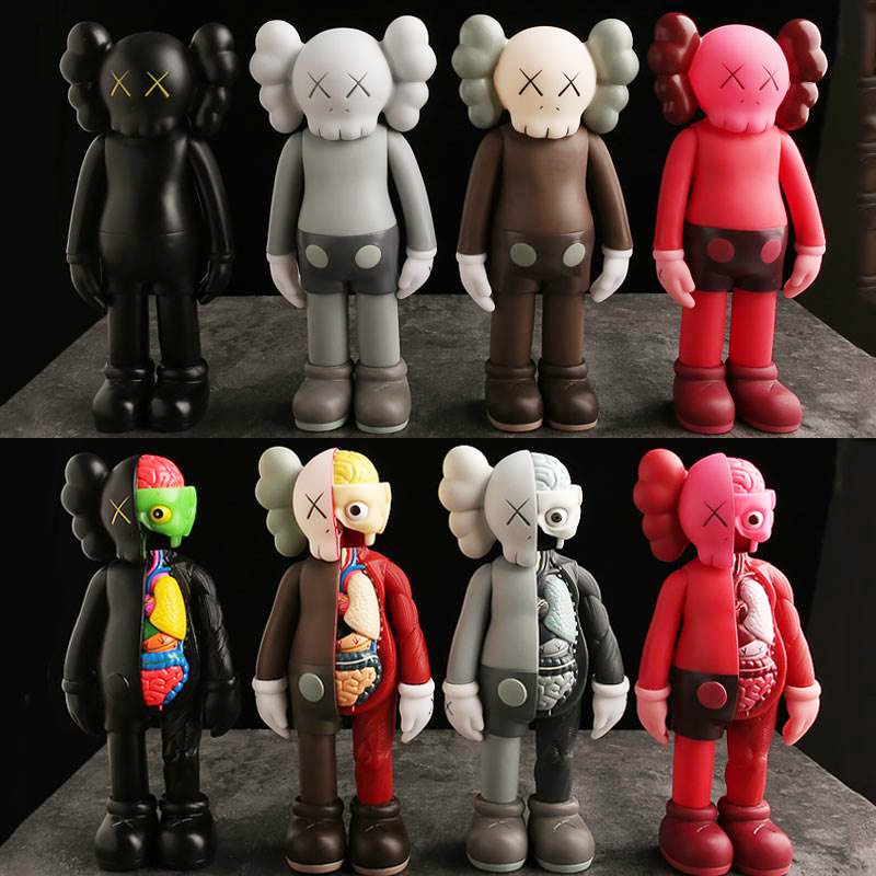 

HOT 100% 28CM 1:1 Enough Mand KAWS prototype and Dissected Companion Figure With Original Box Action Figure model room decorations gift