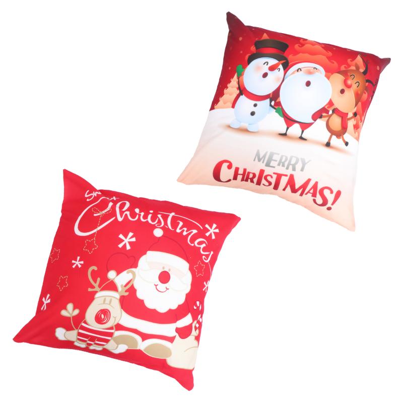 

Cushion/Decorative Pillow 2Pcs Sofa Back Cushion Covers Christmas Printed Case Brushed Pillowcase, Style 3