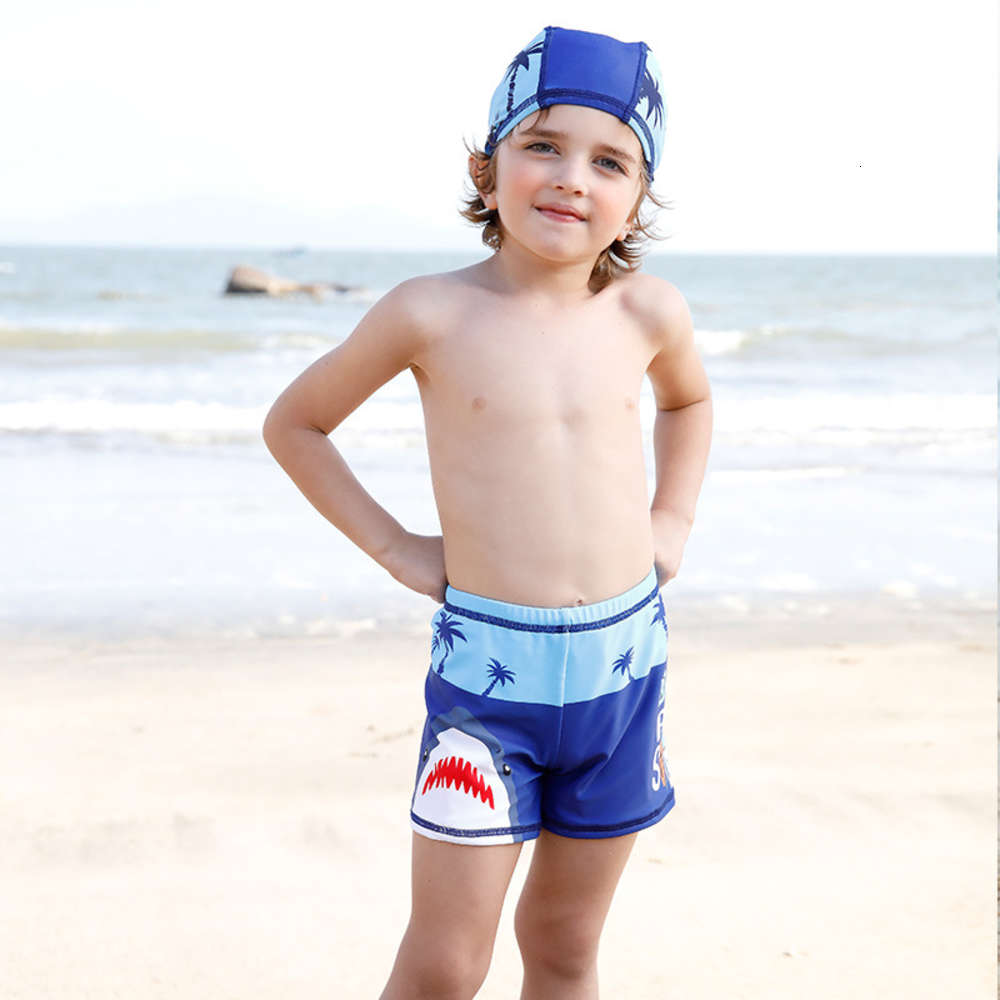 

Children's swimming trunks boys' swimsuit baby split middle school children's beach sunscreen suit, Blue