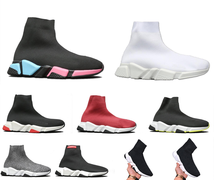 

#2021# designer men womens speed trainer sock boots socks boots casual shoes shoe runners runner sneakers # s3bP#, Black