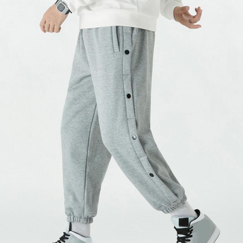 

Men's Pants Trendy Ankle Length Men Trousers Highly Warm Drawstring, Black