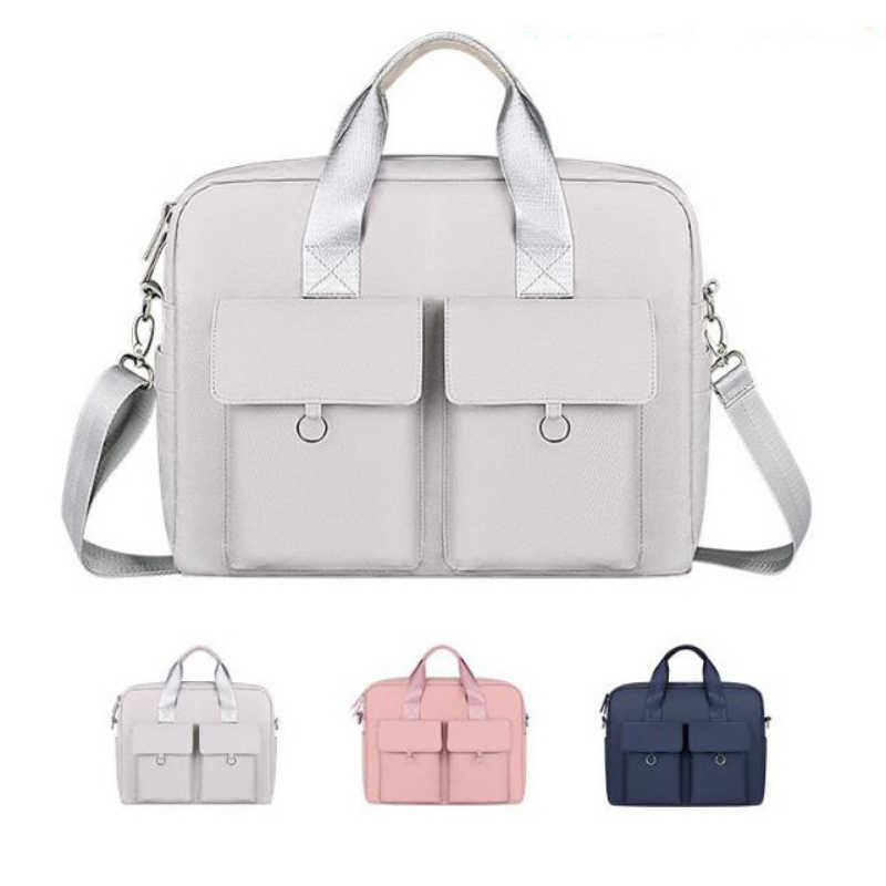 

Waterproof Laptop Bag 13.3 14 15.6 Inch Notebook Bag Sleeve For Macbook Air Pro Computer Shoulder Handbag Briefcase Bag 211018
