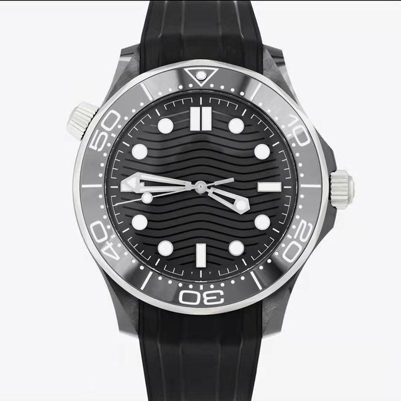 

Watches PVD Men Mens Ceramic Bezel luxury watch Watches Origina Automatic Mechanical Movement Rubber James Bond 007 300M master montre de luxe Wristwatch