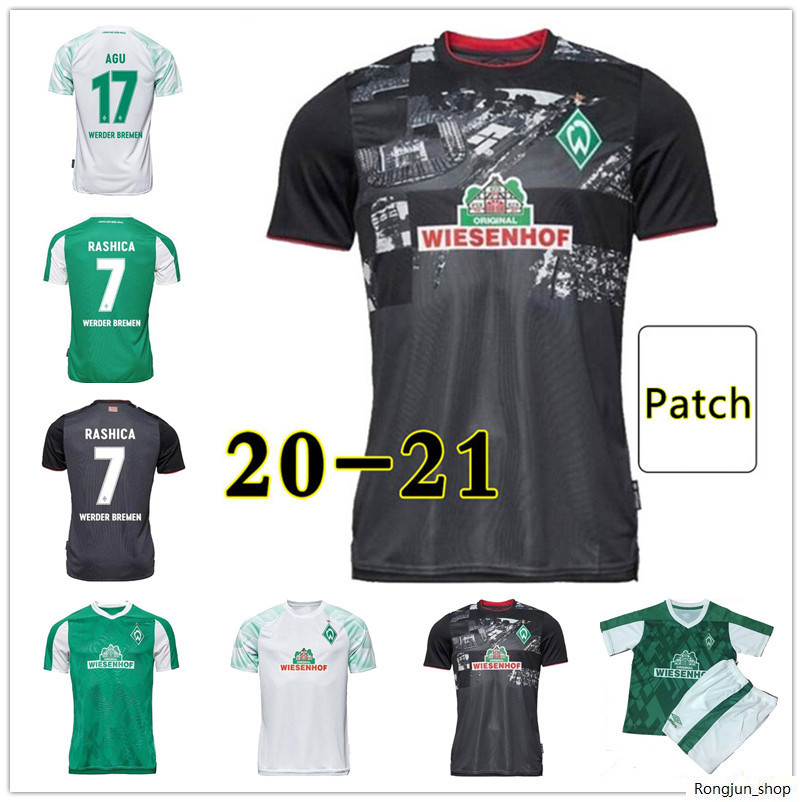 

2020 2021 SV Werder Bremen Soccer Jerseys BARGFREDE KRUSE PIZARRO KLAASSEN 20 21 home away 3rd football man and kids shirt, Third+patch