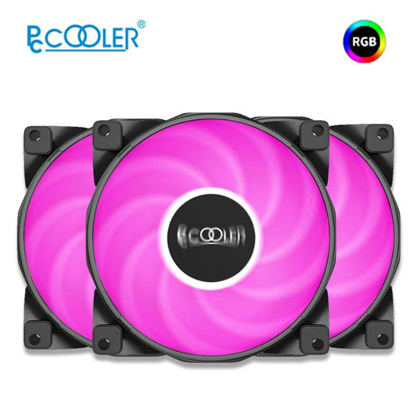

PCCooler RGB Computer Case Cooler Fan Haoyue HALO 3in1 120mm PWM 12V 4pin Large Air Volume Quiet 72CFM AURA SYNC Fluid Bearing Fans & Coolin