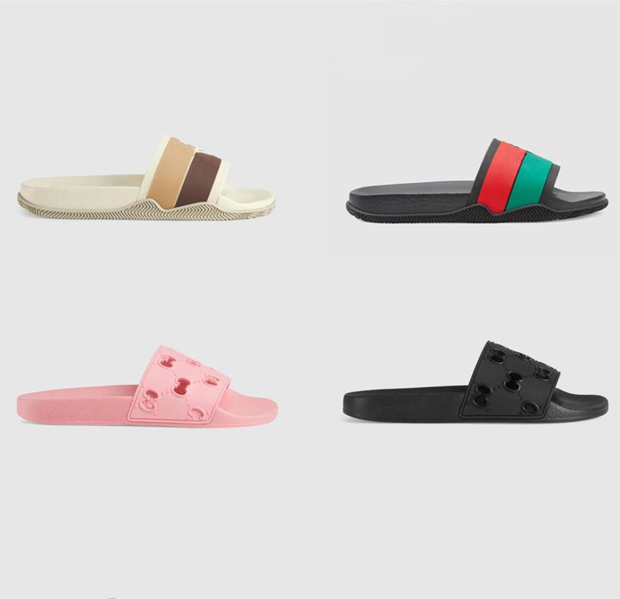 

Men Women designer slides Rubber Slipper Brand flip flops sandals Fashion Beach Flip Flops Flat Non-Slip Bottom Designer Slippers with Box, 27