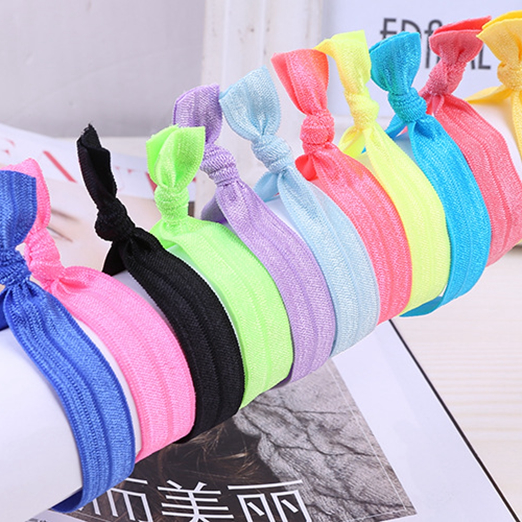 

Different Candy Colors Solid FOE Hair Ties elastic for Hairs Accessories 100pcs/lot wholesale welcome custom order