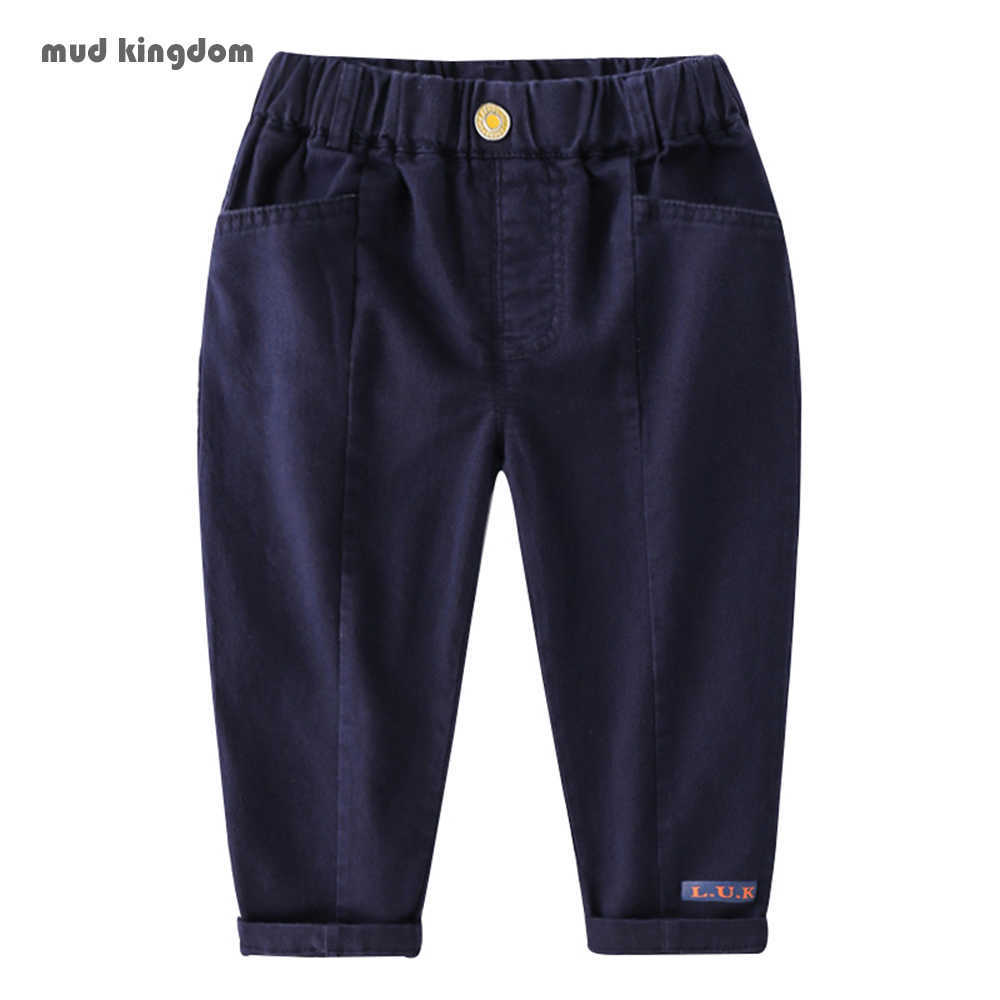 

Mudkingdom Autumn Spring Baby Boys Pants Kids Clothes Cotton Casual Children Chino Trousers 210615, White