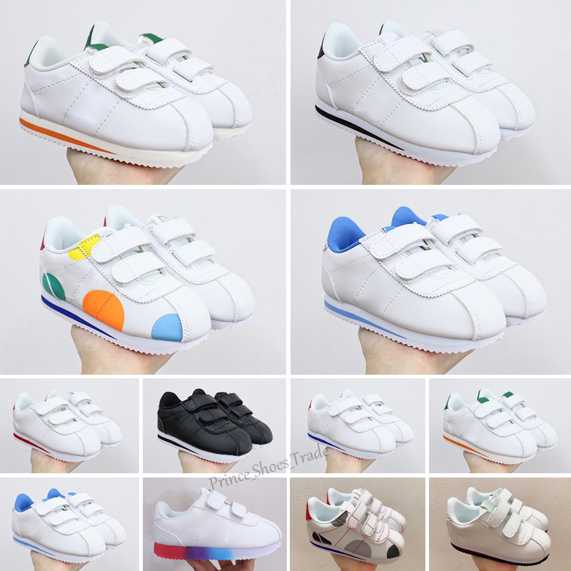 

2021 Cortez shoes Kids Sneakers men and women casual sports leather original super moire walking 22-35, Color 2