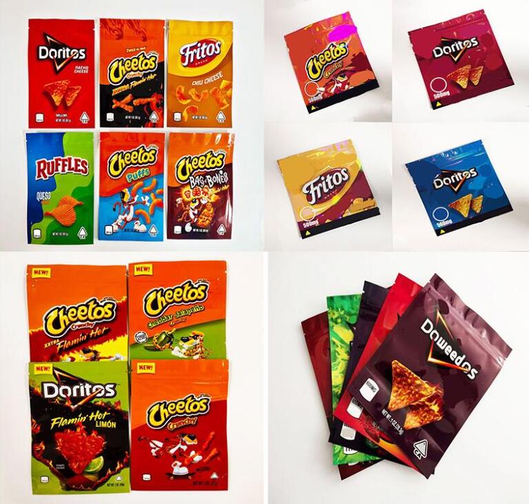 

fries Customized Chipps Edible Mylar BAGS Package Cooki Bag Packaging For original Cheese Zipper Lock Candy doritos cheetos