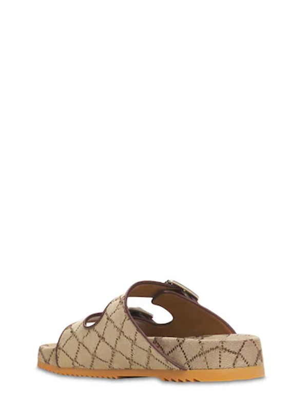 

2021 latest styles mens comfortable flat slippers double-strap construction with adjustable straps canvas slides sandals, Brown