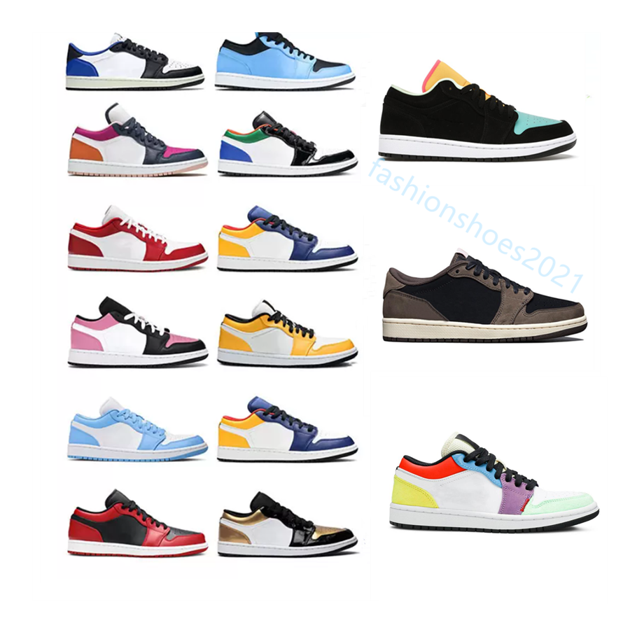 

2021 low-top men's 1s OG basketball shoes 1 UNC hyper Royal Green Head Lakers casual sports shoes fashion couple roller skating coast UNY, #1