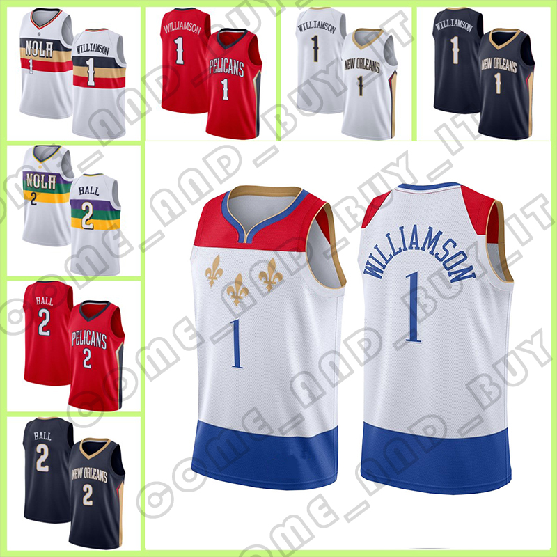 

New Orleans''Pelicans''basketball Jersey Zion 1 Williamson Devin 1 Booker Karl-Anthony 32 Towns Draymond 23 Green Andrew 22 Wiggins Jayson 0 Tatum, Men