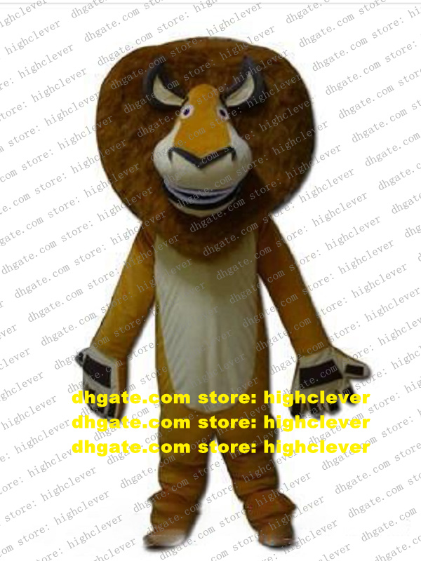 

Madagascar Lion Alex Mascot Costume Adult Cartoon Character Outfit Suit Mark The Occasion Anime Costumes zz7970, As in photos