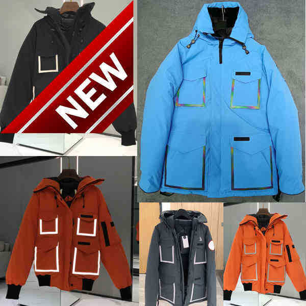 

2022 Men Down Parkas Coats Jackets Hood Owl Constable Outdoor Canada Reflective Bomber Coose Warm Jacket Goose Black Orange Gose Ovo Goode, Customize