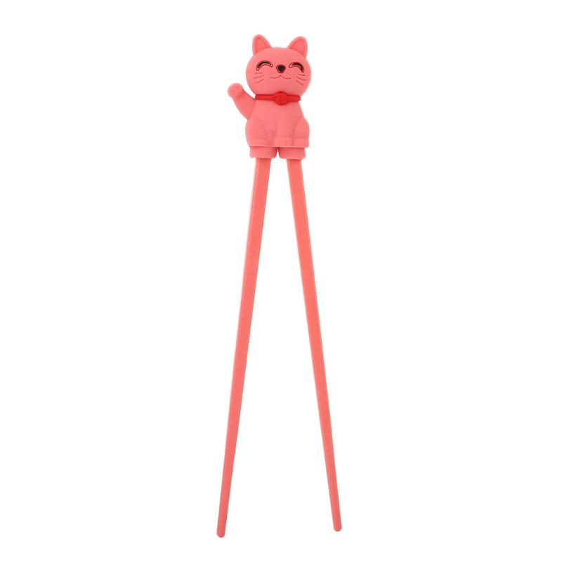 

Reusable Chopsticks Dishwasher Safe 1 Pair Kids Helper Eating Cat Tool Fun Beginner