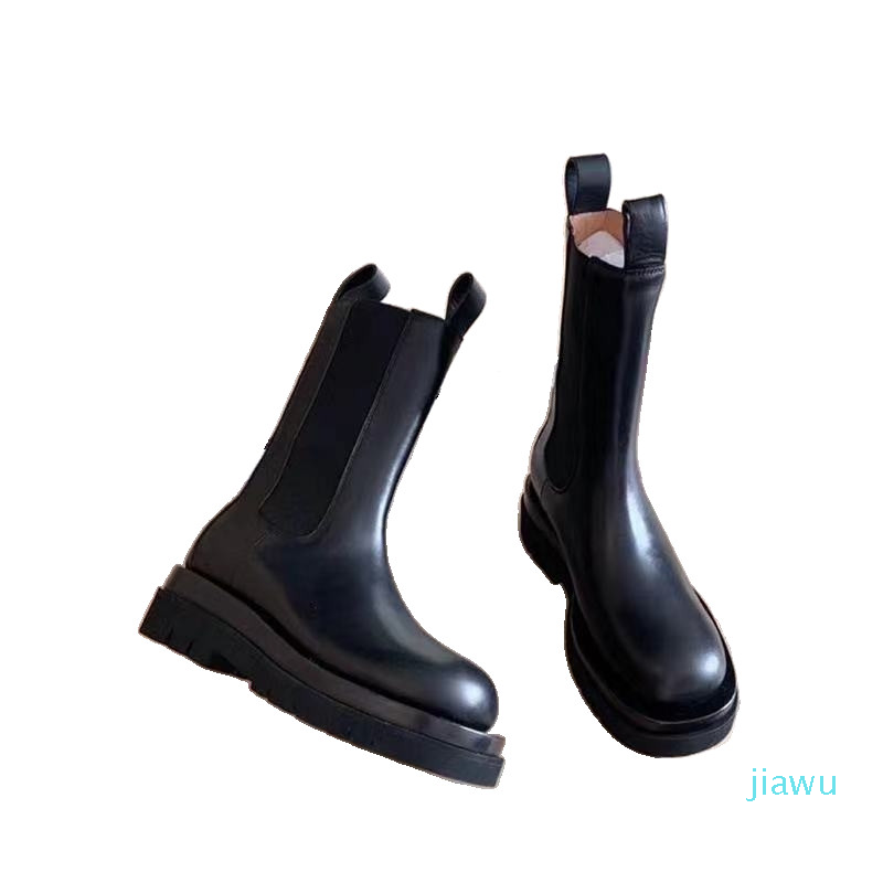 

Luxury-designer boots women Classic Leather Thick-soled Desert MartinBoot Winter Ladies High Heel 5.5cm Chirstmas Halloween Easter Day