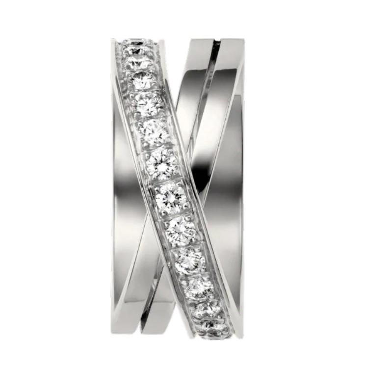 

luxury designer jewelry women 925 sterling silver rings With Side Stones CART Etincelle De engagement ring bague dame brand diamond anello original box gift