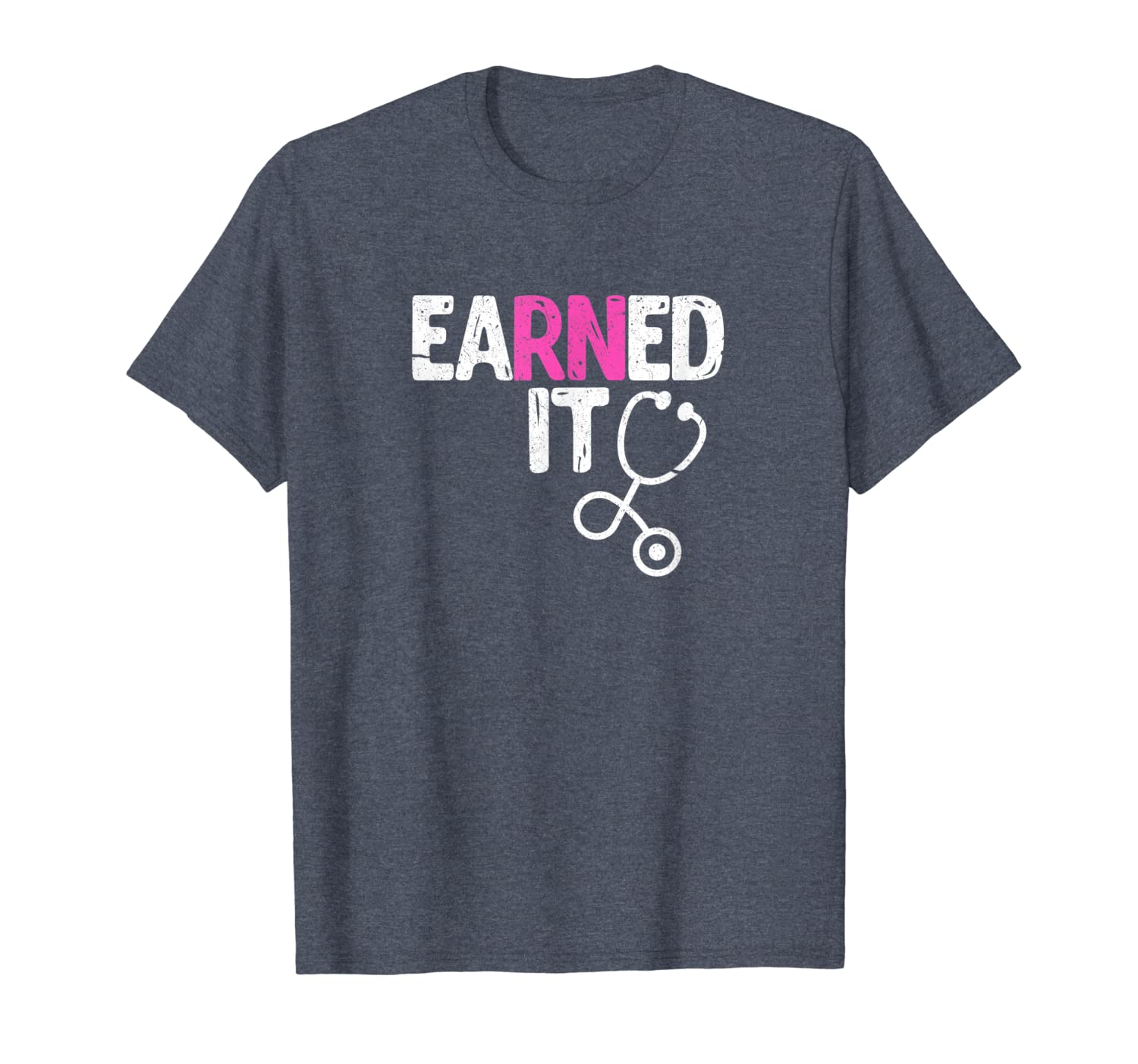 

earned it nurse shirt rn nurse graduation t-shirt, White;black