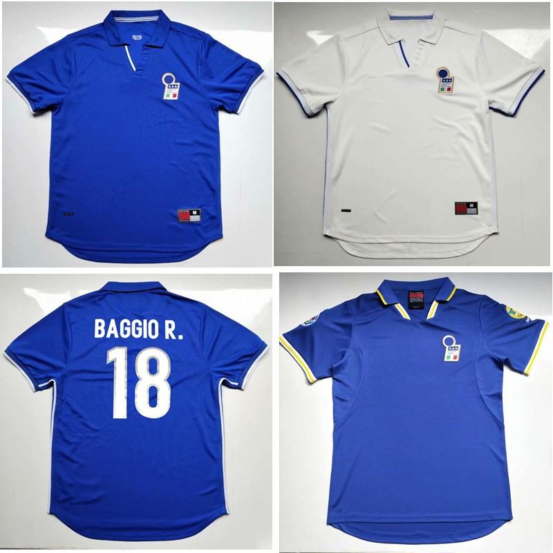 

Thai 1998 Italy Retro soccer jersey 1996 MALDINI Vieri football shirt BAGGIO R. jerseys TOTTI PIRLO DEL PIERO Classic maillot de foot, Black;yellow