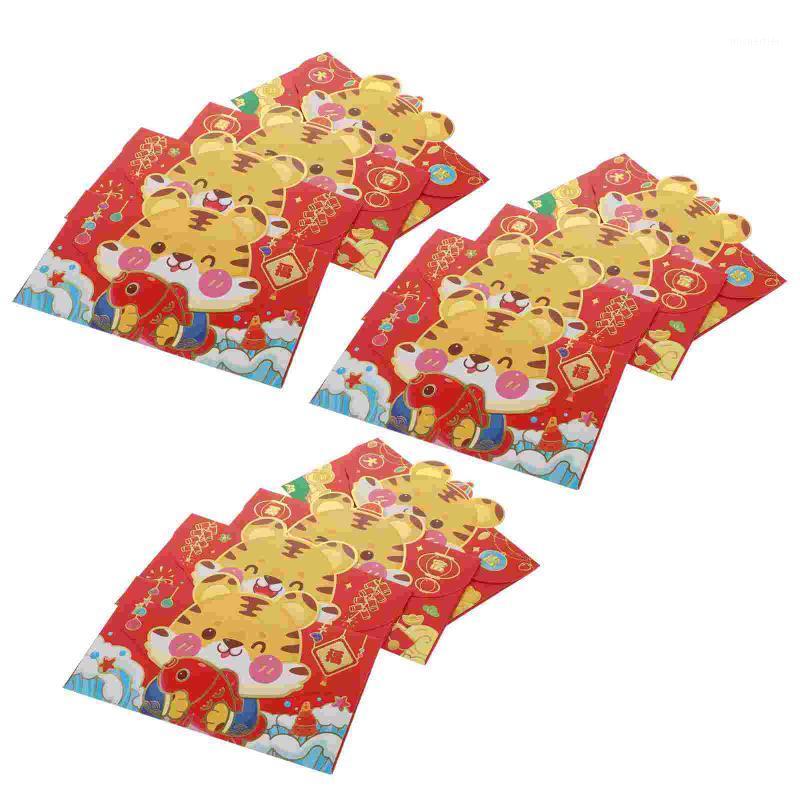 

Gift Wrap 12Pcs Creative Red Pockets Paper Packets 2022 Chinese Year