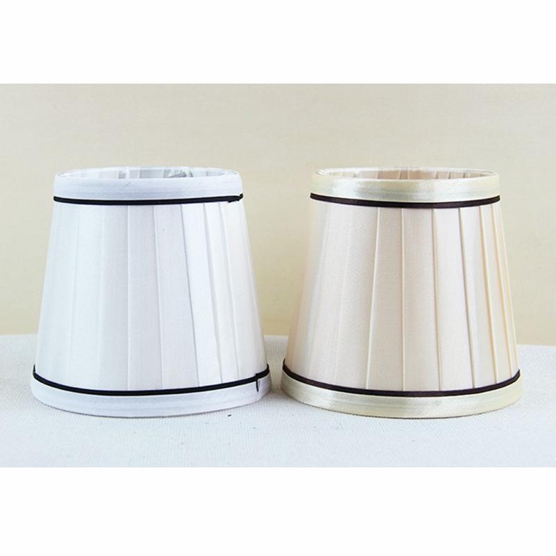 

Lamp Covers & Shades 2PCS DIA 12cm Modern Pleated Shades,Mini Fabric Lampshade For Chandelier Wall Lamp, Clip On