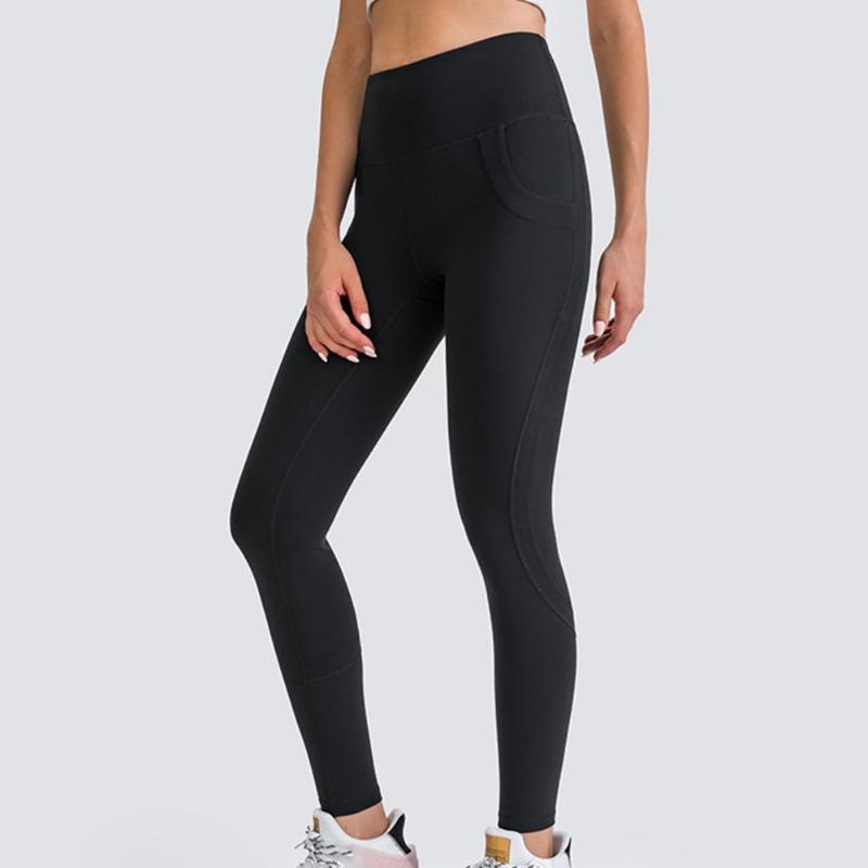 

Yoga Outfit Great Pants Breathable Portable Fitness Fake Pockets BuLifting Leggings